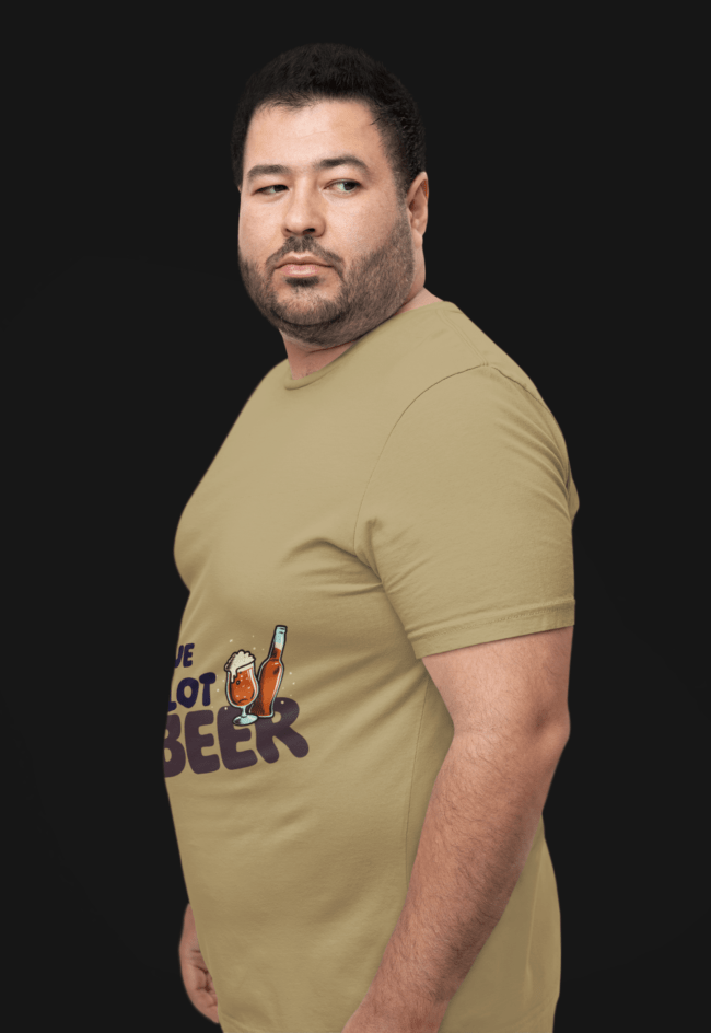 bella canvas t shirt mockup featuring a bearded man posing against a customizable background m34595 min