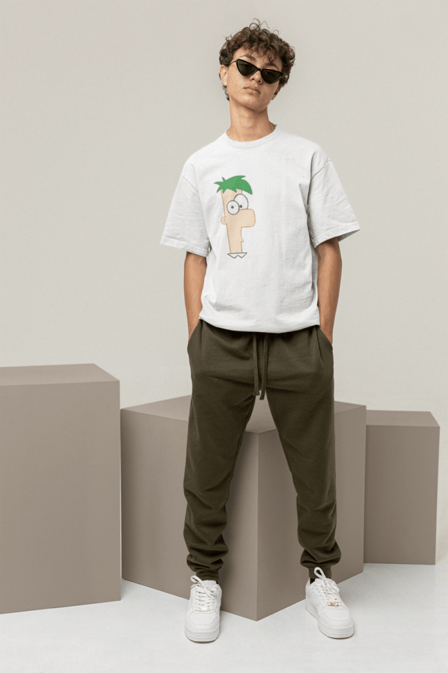 mockup of a man wearing a cool oversized t shirt m26207 1 min