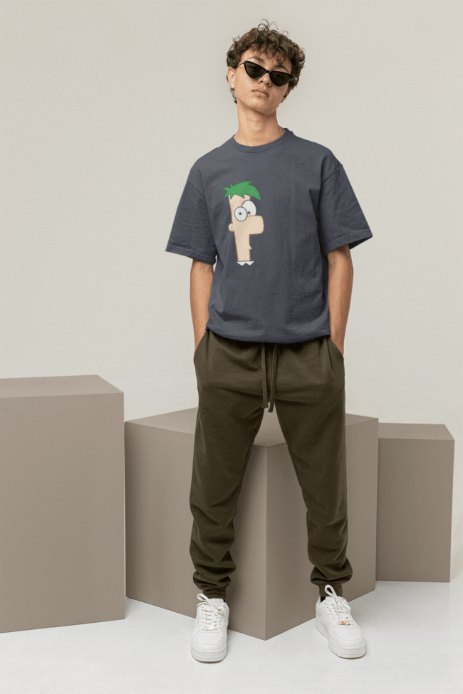 mockup of a man wearing a cool oversized t shirt m26207 2 min