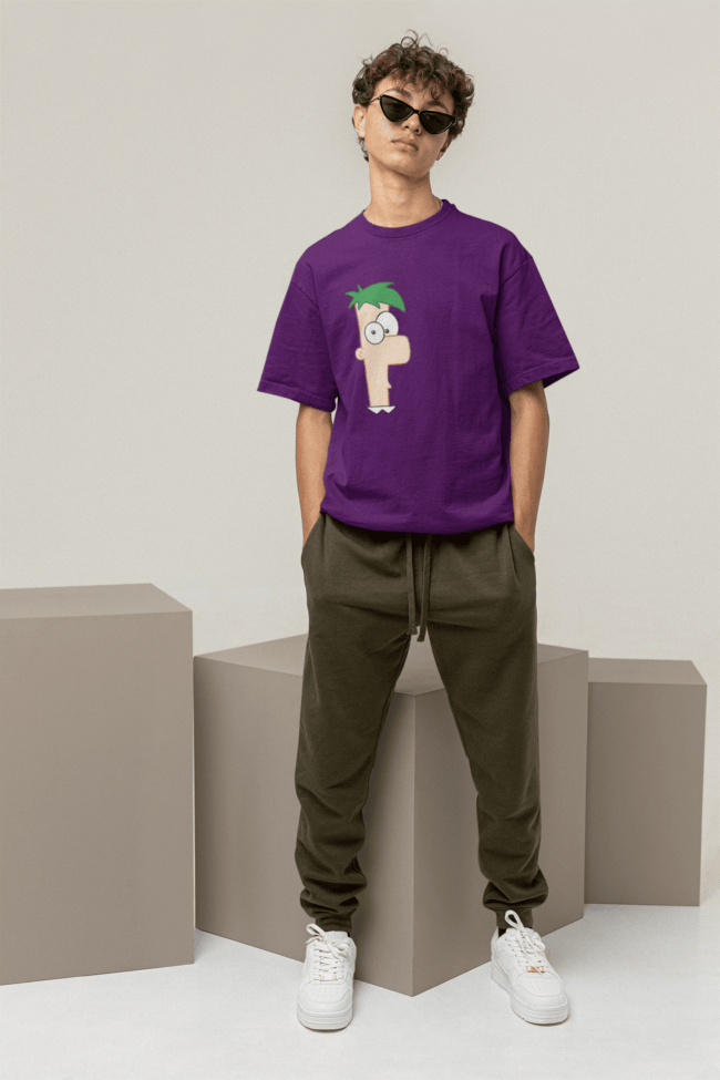 mockup of a man wearing a cool oversized t shirt m26207 4 min