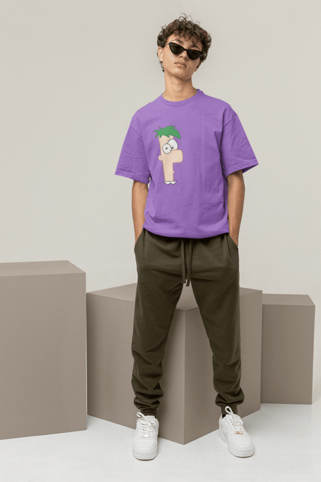 mockup of a man wearing a cool oversized t shirt m26207 6 min