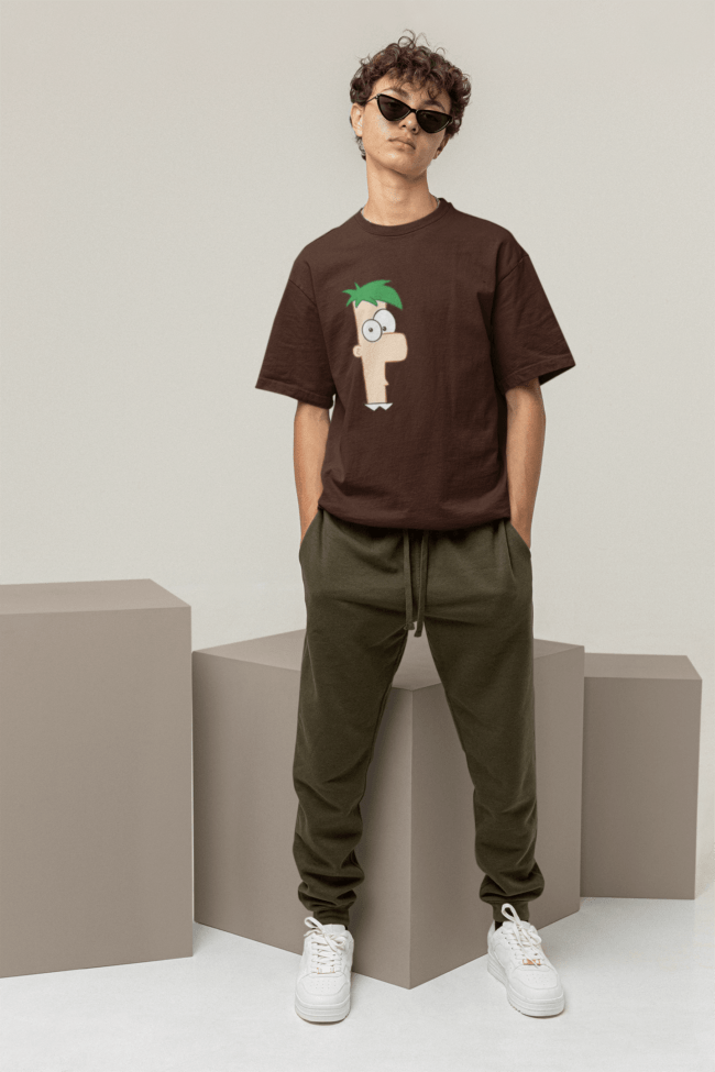 mockup of a man wearing a cool oversized t shirt m26207 7 min