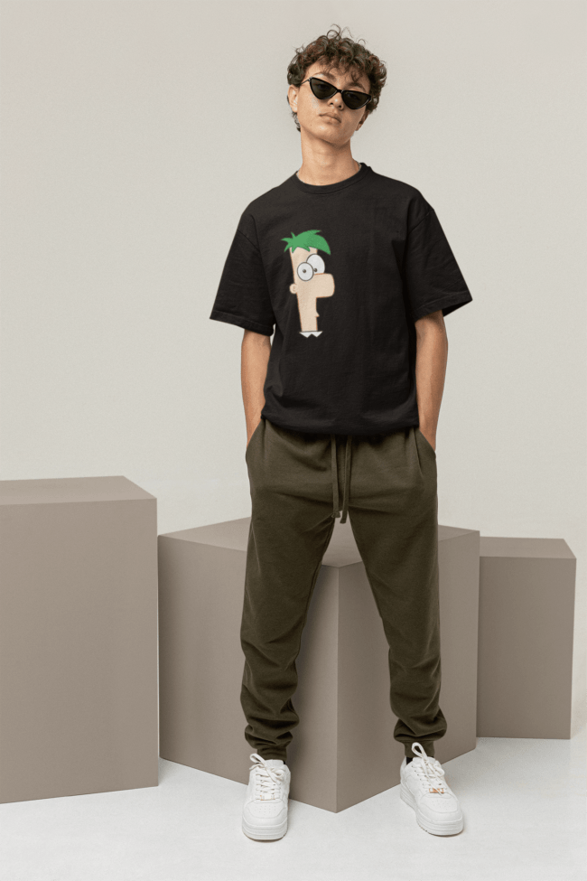 mockup of a man wearing a cool oversized t shirt m26207 9 min