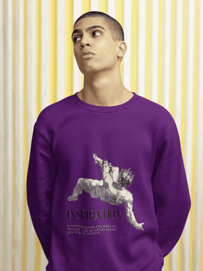 sweatshirt mockup of a man with a naughty look and hands in his back m22406 1 11zon