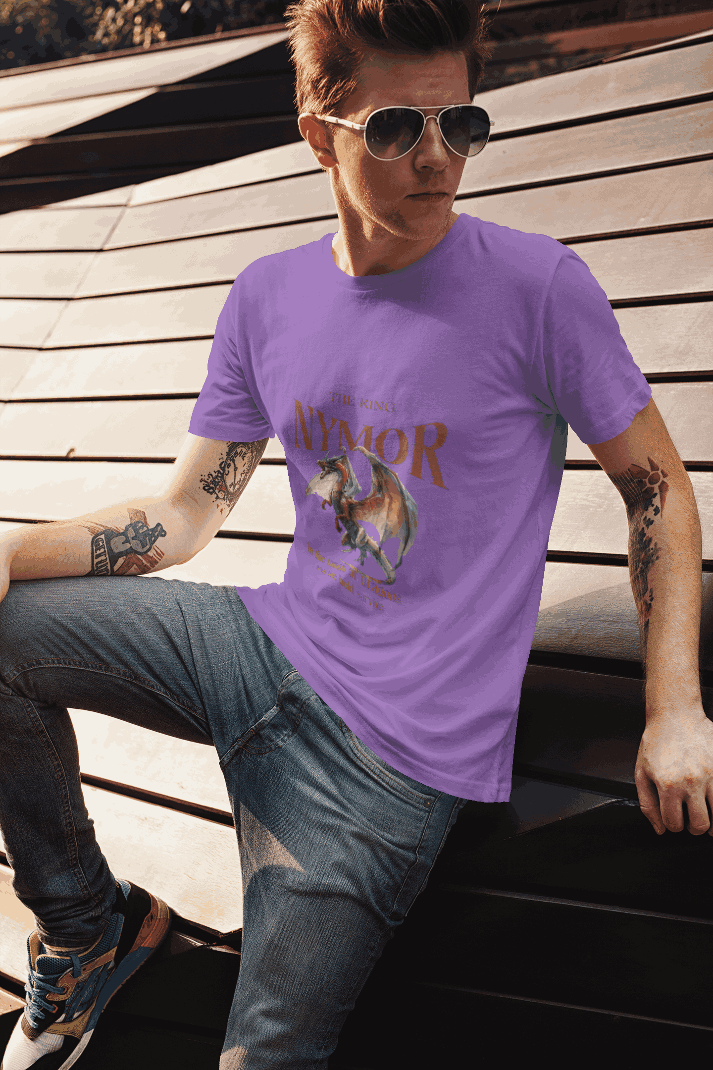 t shirt mockup of a tattooed man with sunglasses posing 2195 el1 2 11zon