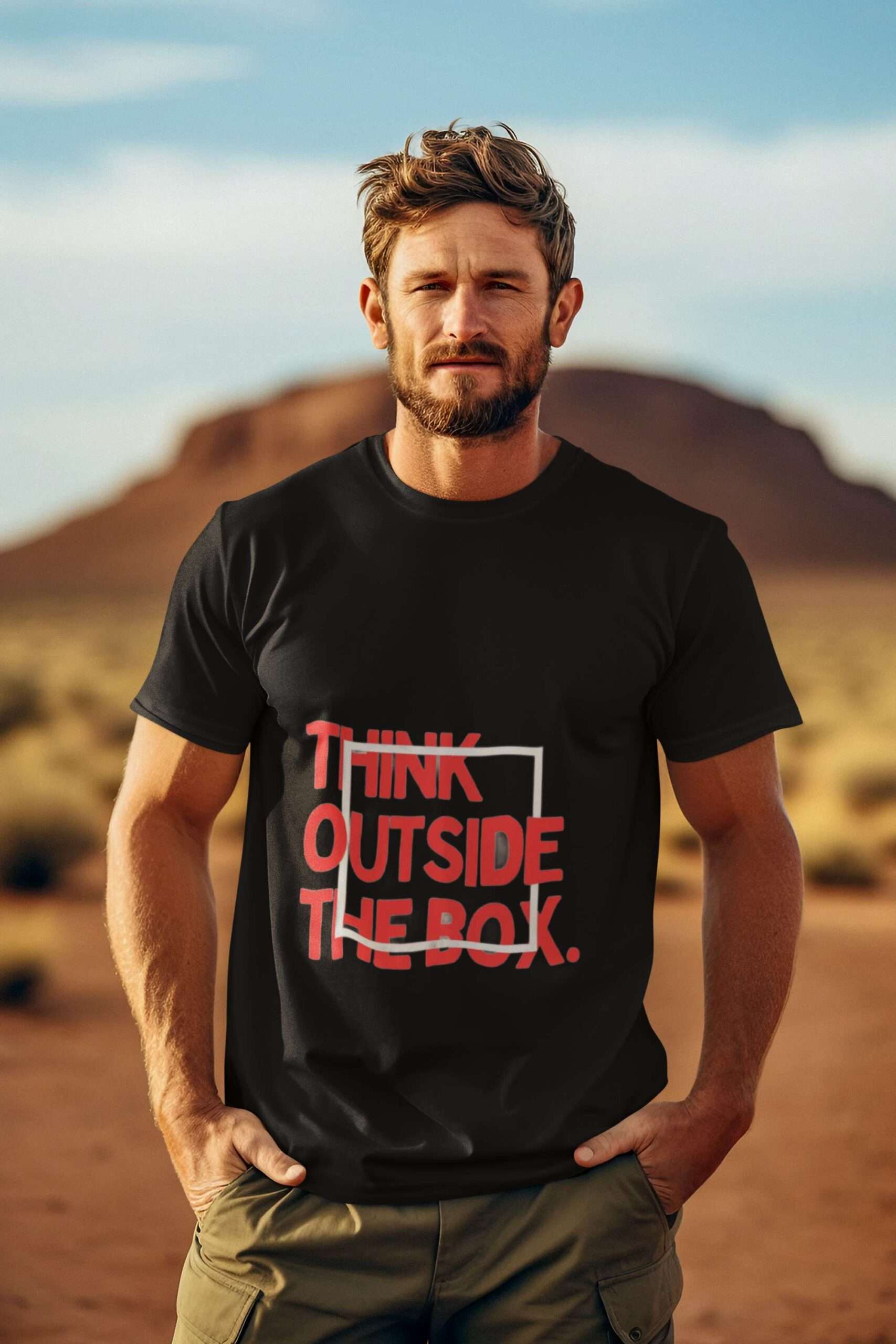 western themed t shirt mockup featuring a bearded man generated by ai m36886 7 scaled